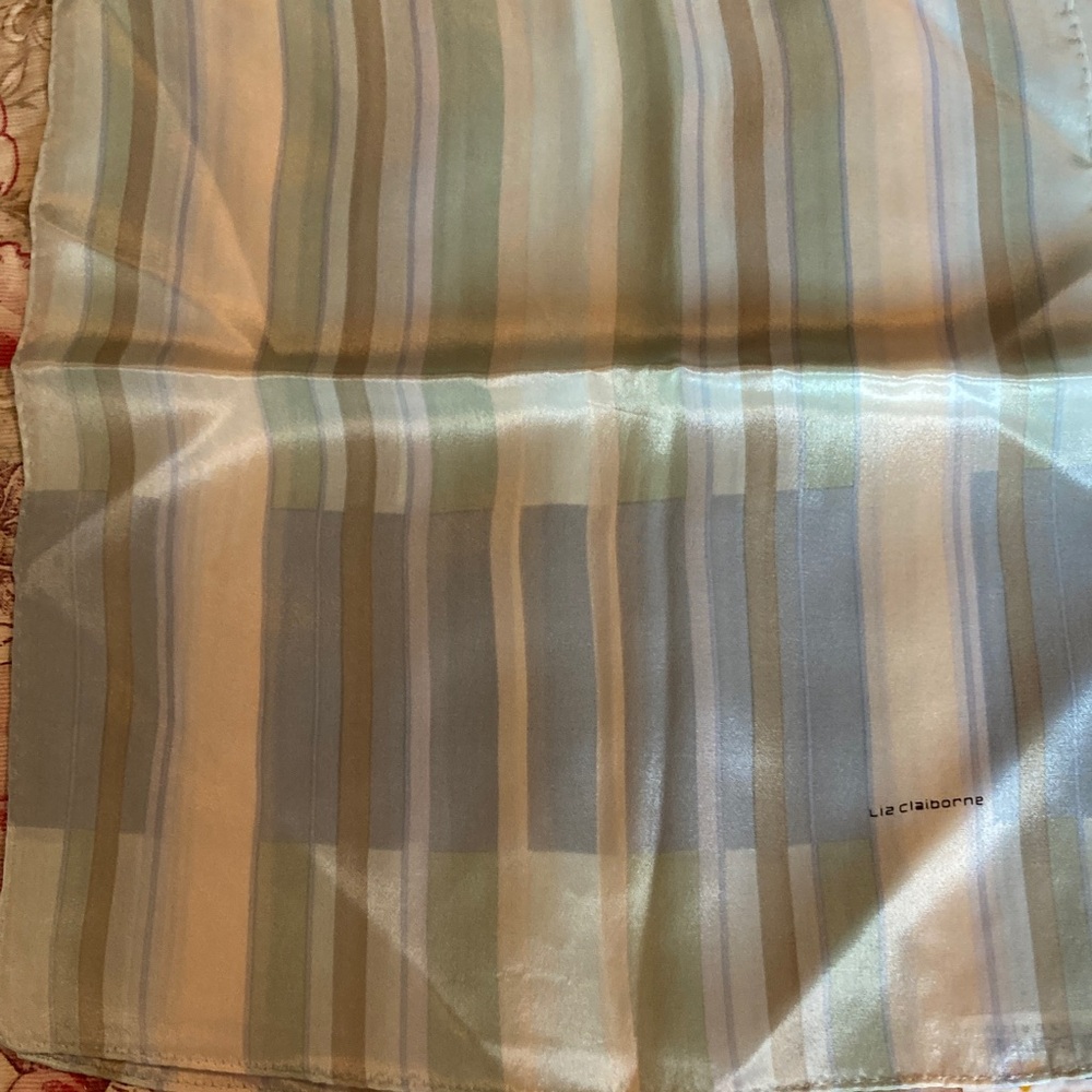 Liz Claiborne Pastel Striped Scarf
